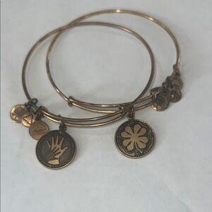 Alex and Ani Gold Charm Bracelets